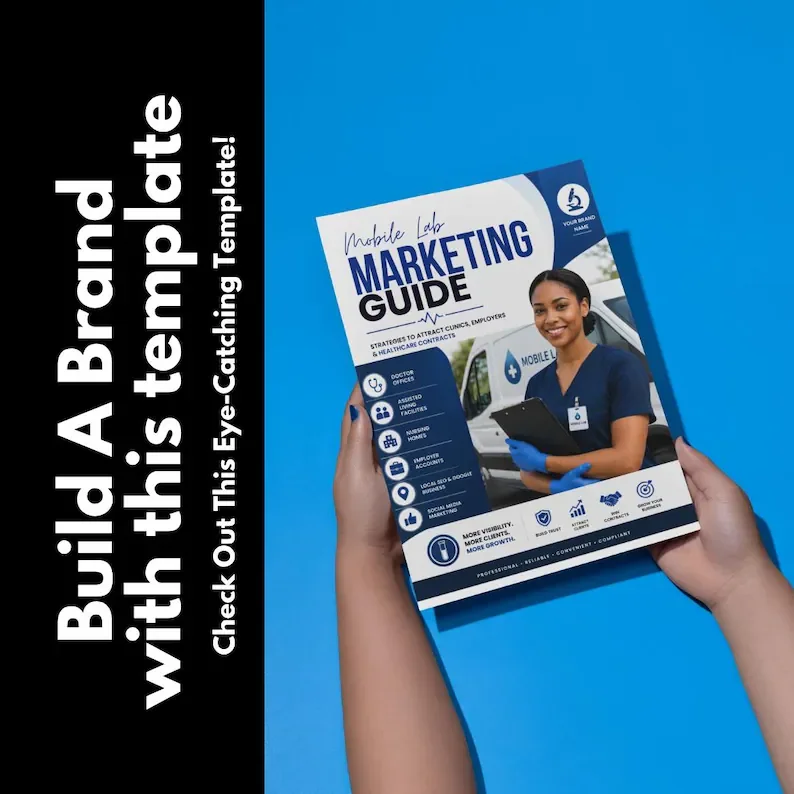 Mobile Lab Marketing Guide Canva Template | Phlebotomy Business Ebook | Mobile Lab Startup Guide | Healthcare Marketing Strategy Workbook