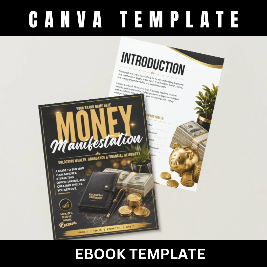 Money Manifestation Ebook | Wealth Mindset Digital Download | Financial Freedom Guide | Law of Attraction Planner | Abundance Journal PDF