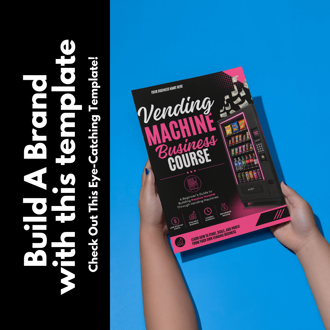 Vending Machine Business Course Canva Template | Editable eBook Workbook | Passive Income Guide | Digital Training Course | Business Startup