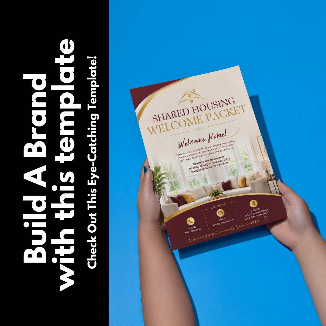 Shared Housing Welcome Packet Template Canva | Resident Handbook | Transitional Housing Forms | Group Home Welcome Guide | Housing Program