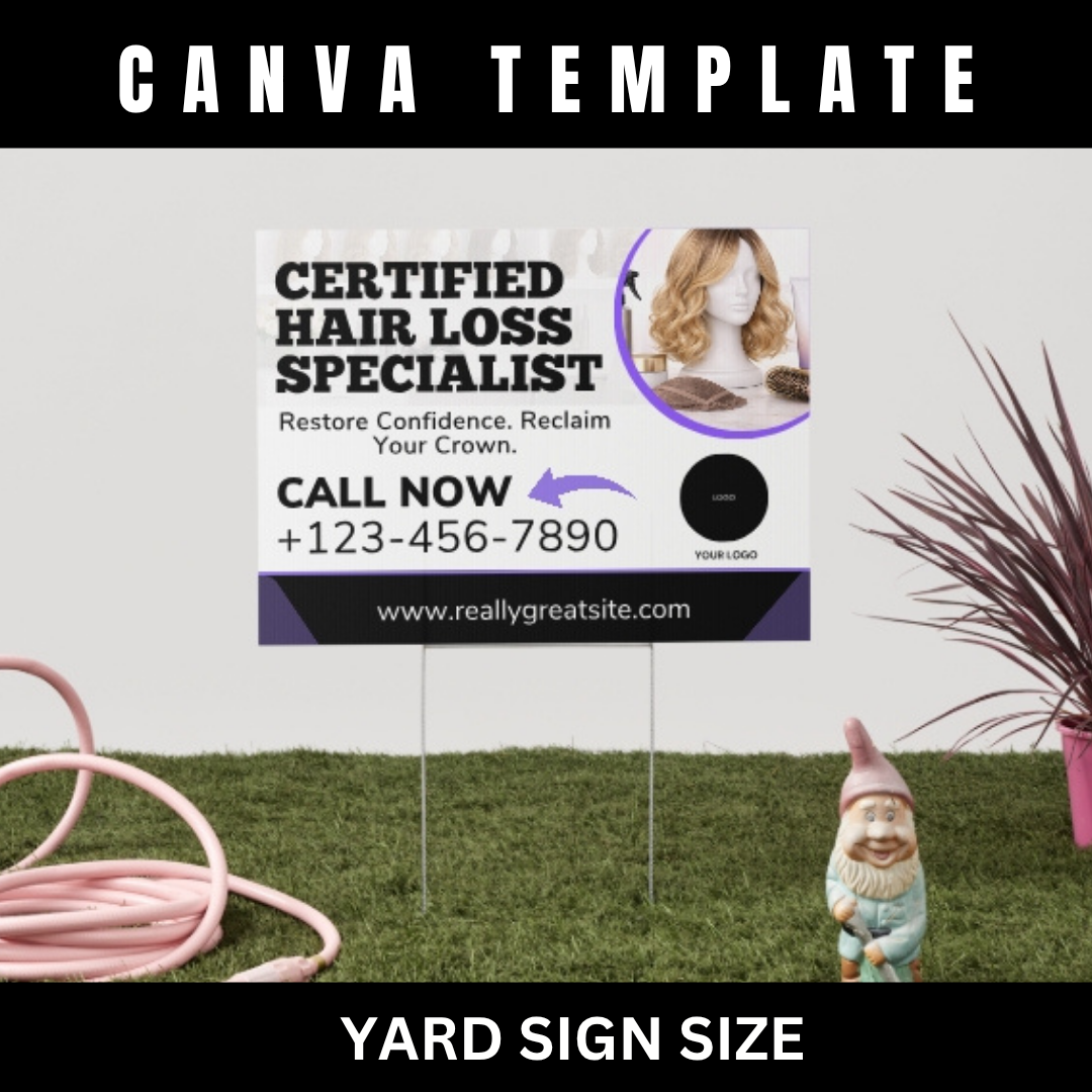 Cranial Prosthesis Specialist Ultimate Business Bundle | Editable Canva Template Kit / Custom Medical Wig Template / salon business Website