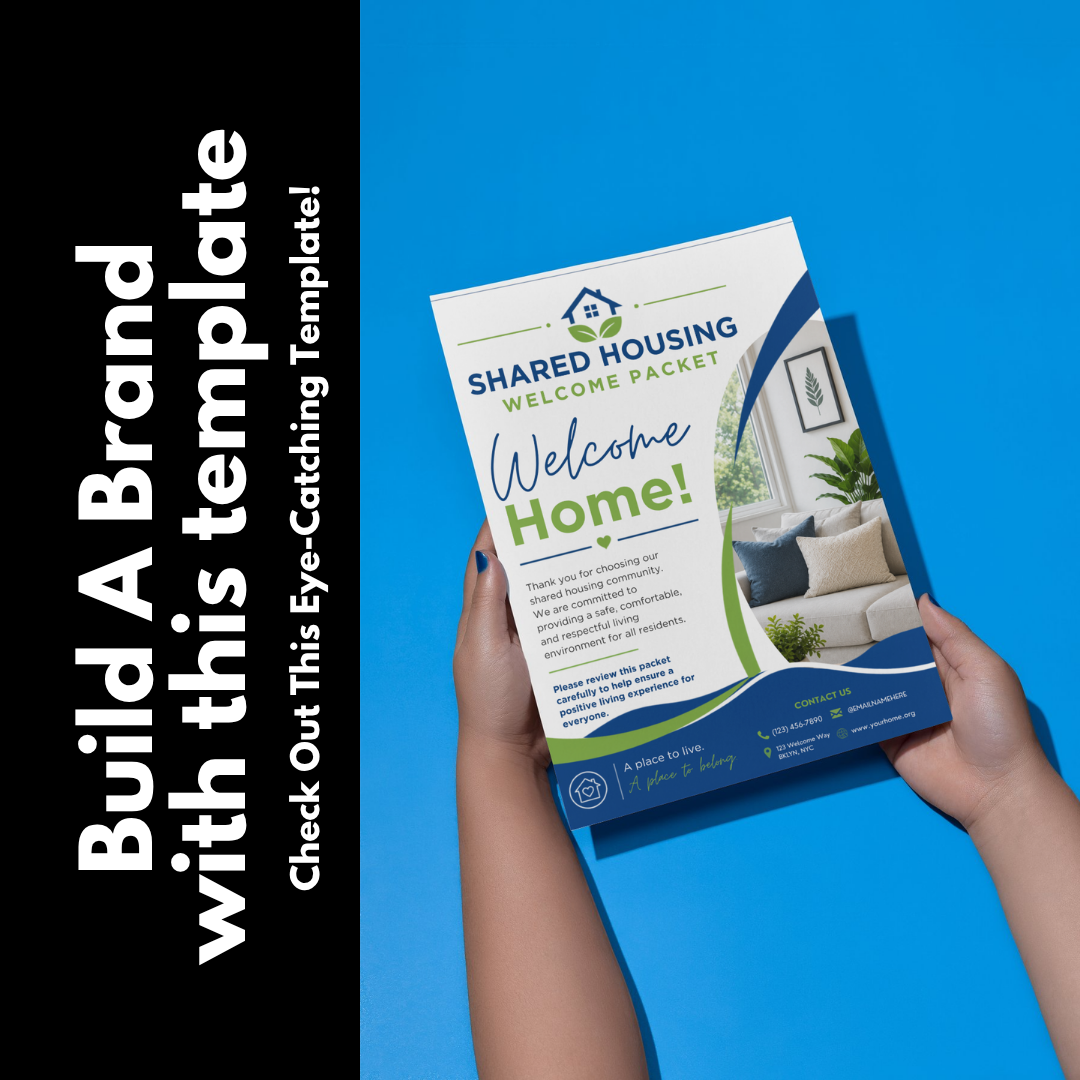 Shared Housing Welcome Packet Template Canva | Resident Handbook | Transitional Housing Forms | Group Home Welcome Guide | Housing Program (Copy)