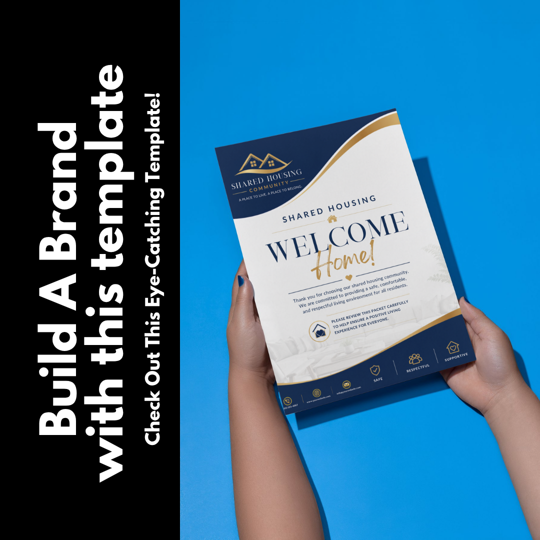 Shared Housing Welcome Packet Template Canva | Resident Handbook | Transitional Housing Forms | Group Home Welcome Guide | Housing Program