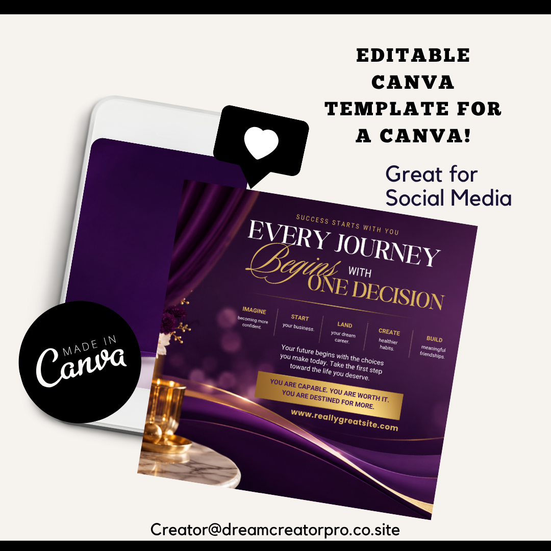 Women Empowerment Canva Instagram Templates | 10 Editable Social Media Posts