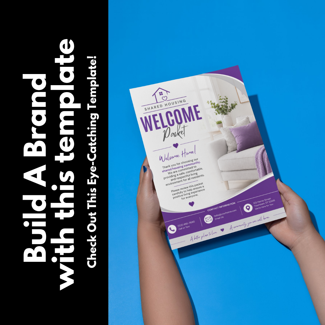 Shared Housing Welcome Packet Template Canva | Resident Handbook | Transitional Housing Forms | Group Home Welcome Guide | Housing Program