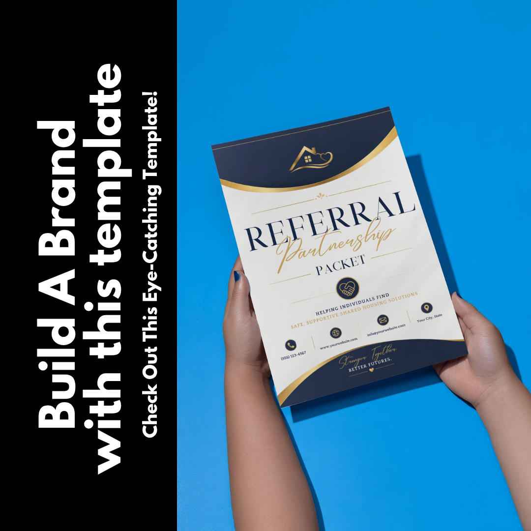 Shared Housing Referral Partnership Packet | Housing Provider Canva Template | Referral Packet Bundle | Editable Partnership Proposal