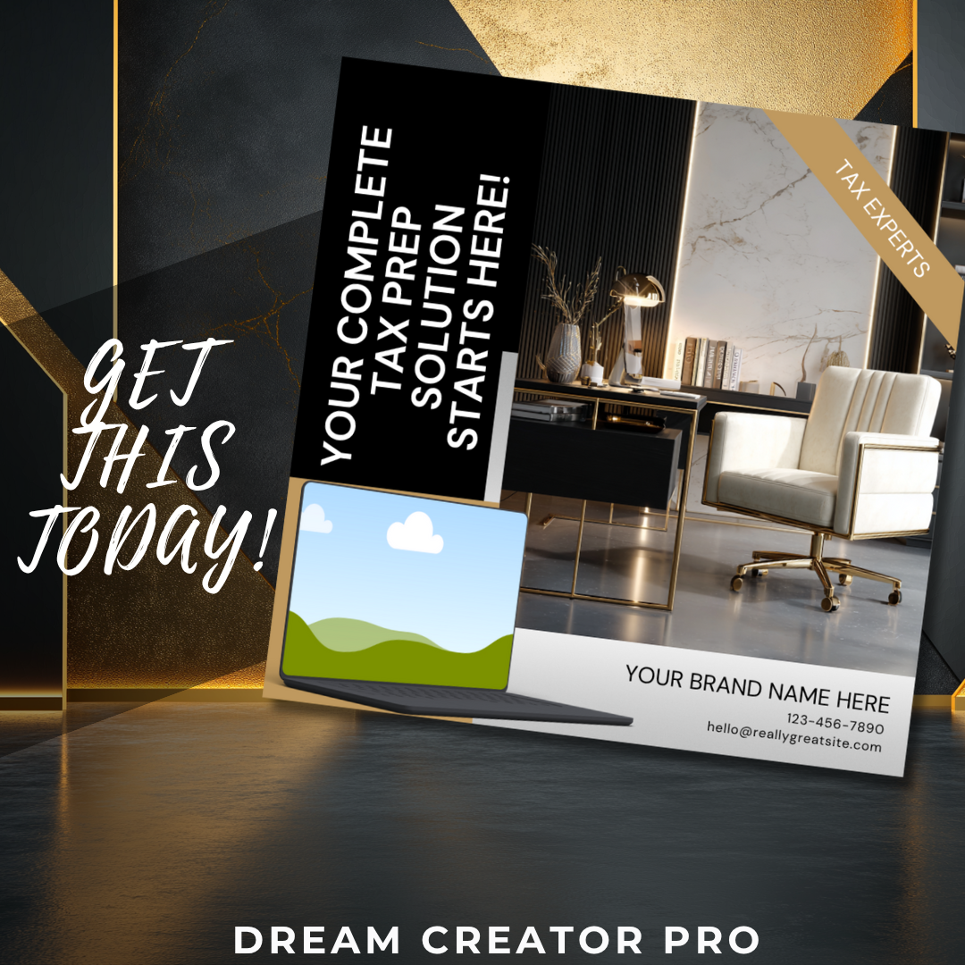 Tax Software Instagram Post Template Bundle | 4 Editable Canva Posts for Tax Prep & E-Filing Businesses / software promo / tax ig posts