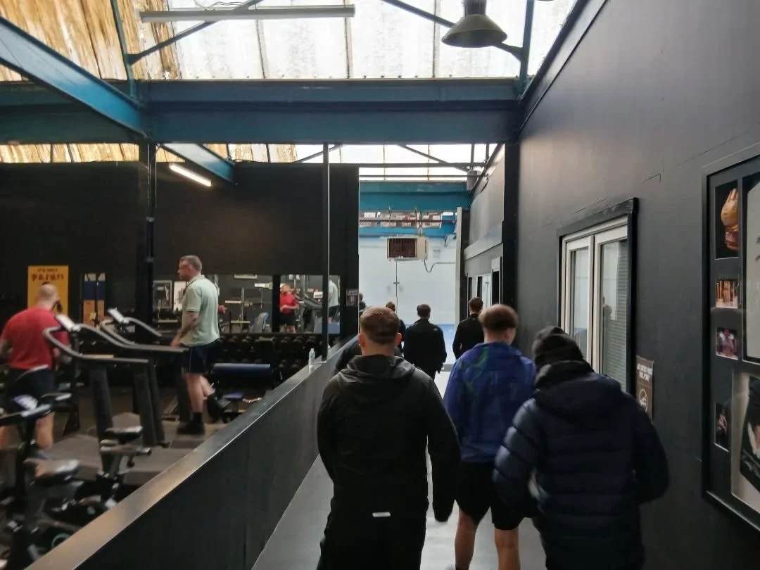 Today, we visited @sbg.rochdale for our training sessions. We utilised the opportunity to use a full size ring and cage alongside all of the strength and conditioning equipment. 

Thank you to @antonio_sheldon112 for letting us use the space to test 