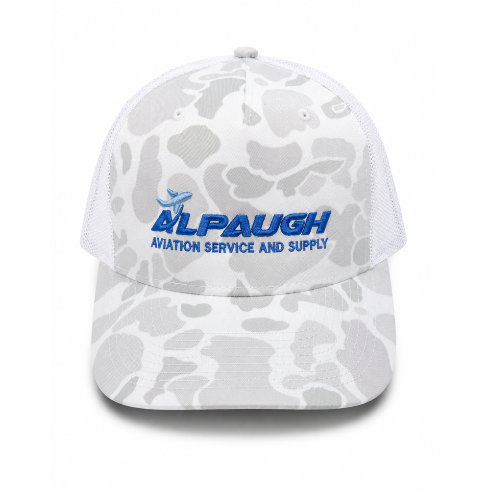 Flightline Snow Camo Trucker Hat