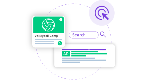 A graphic representing paid advertising