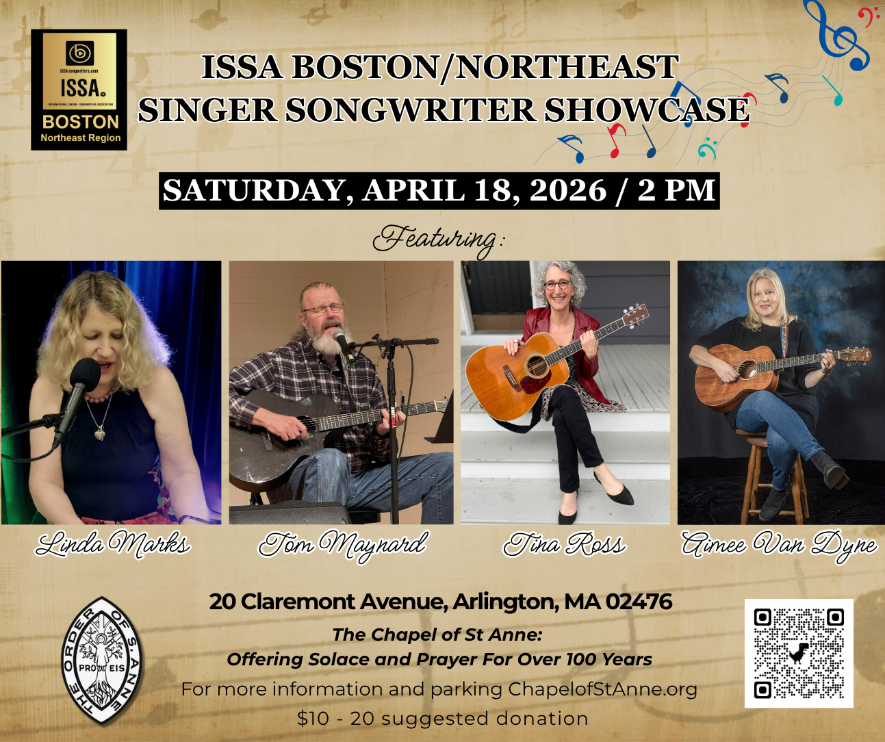 ISSA Boston/Northeast Singer Songwriter Showcase