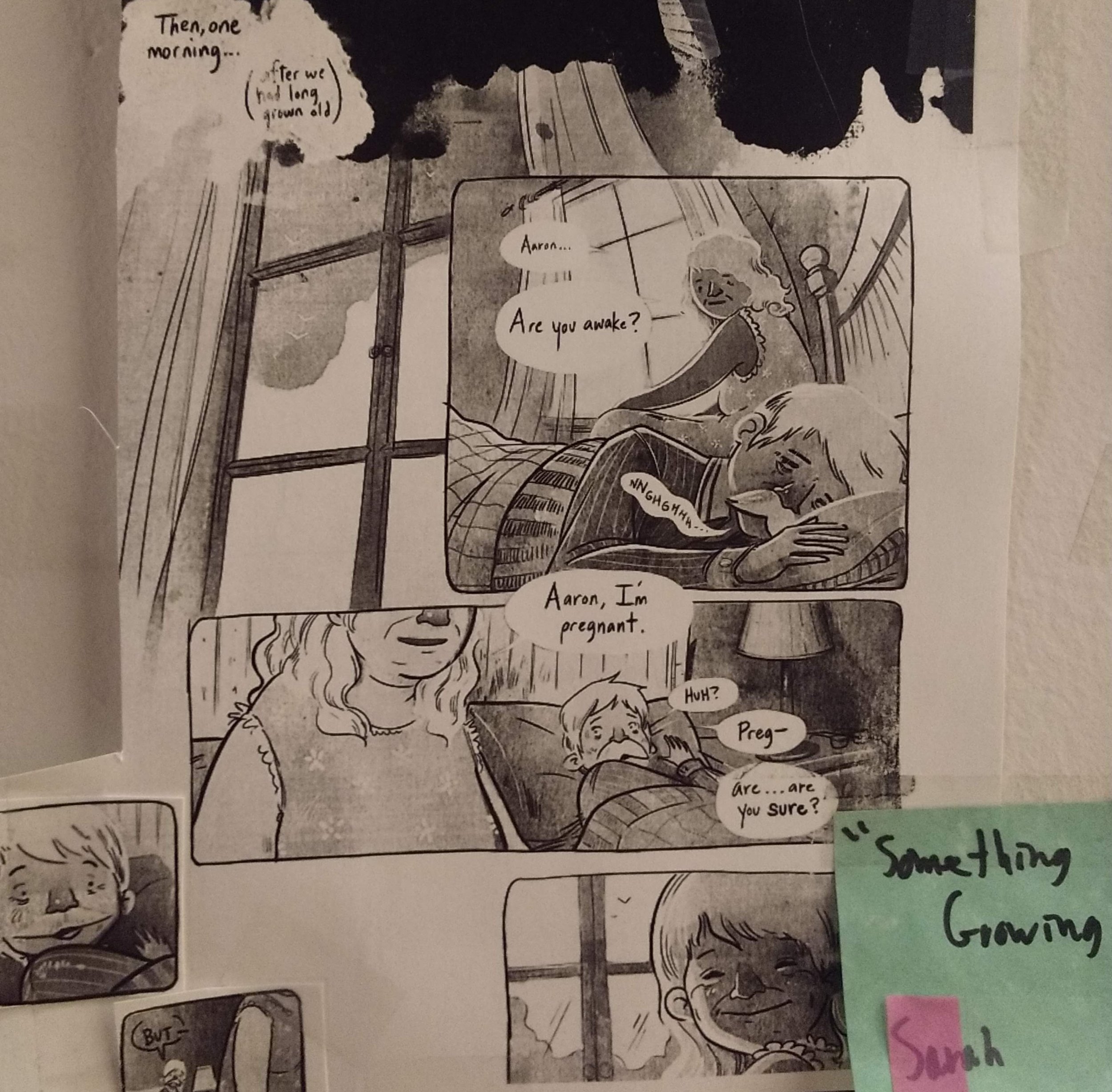 Picture of the comic with notes for the musical