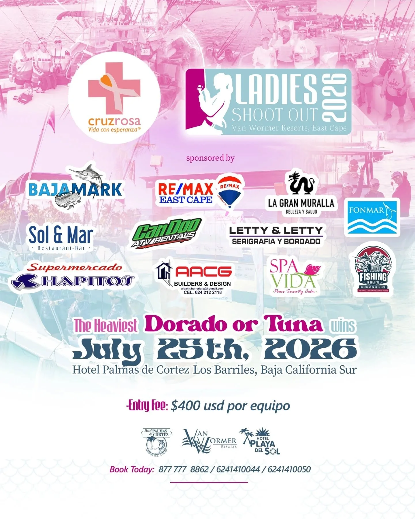 Thank you for your trust! 👑💼 Our sponsors are a key part of making this tournament a success. We are still looking for partners who want to ride the wave with us. Join the team! 🌊✨

&iexcl;Gracias por su confianza! 👑💼 Nuestros patrocinadores son