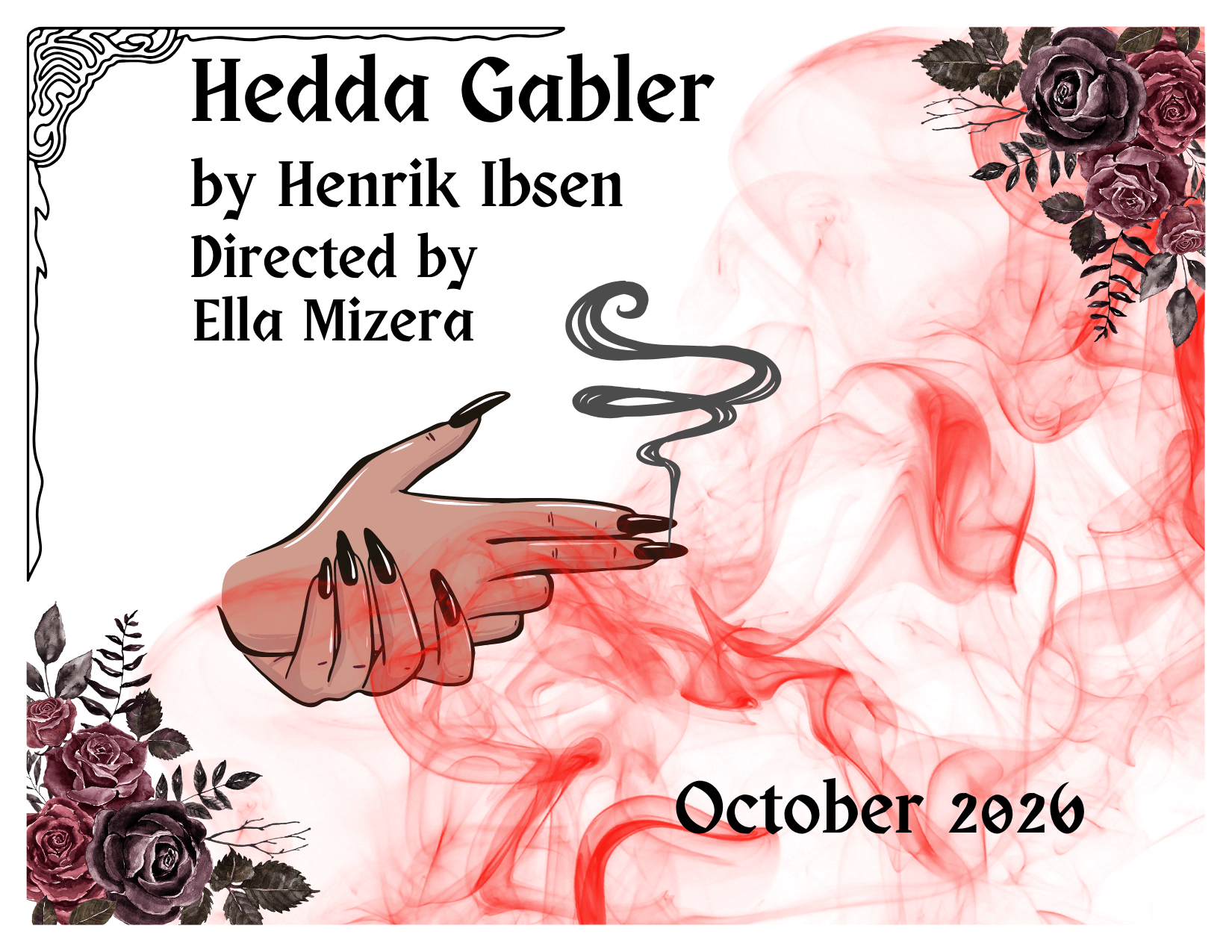 Poster for Hedda Gabler, October 2026