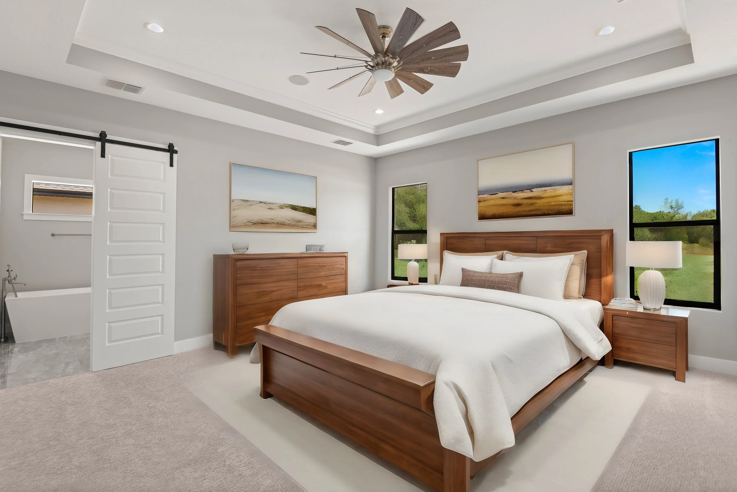Modern luxury bedroom in Harbour Island Tampa residence.jpg