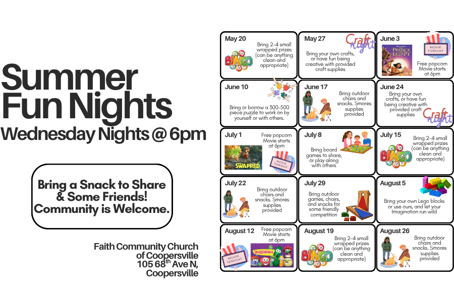 Summer Fun Nights - Wednesdays at 6pm