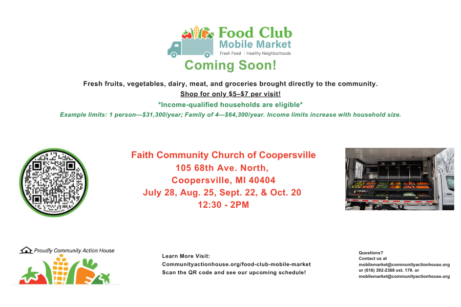 Food Club Mobile Market Coming to Coopersville