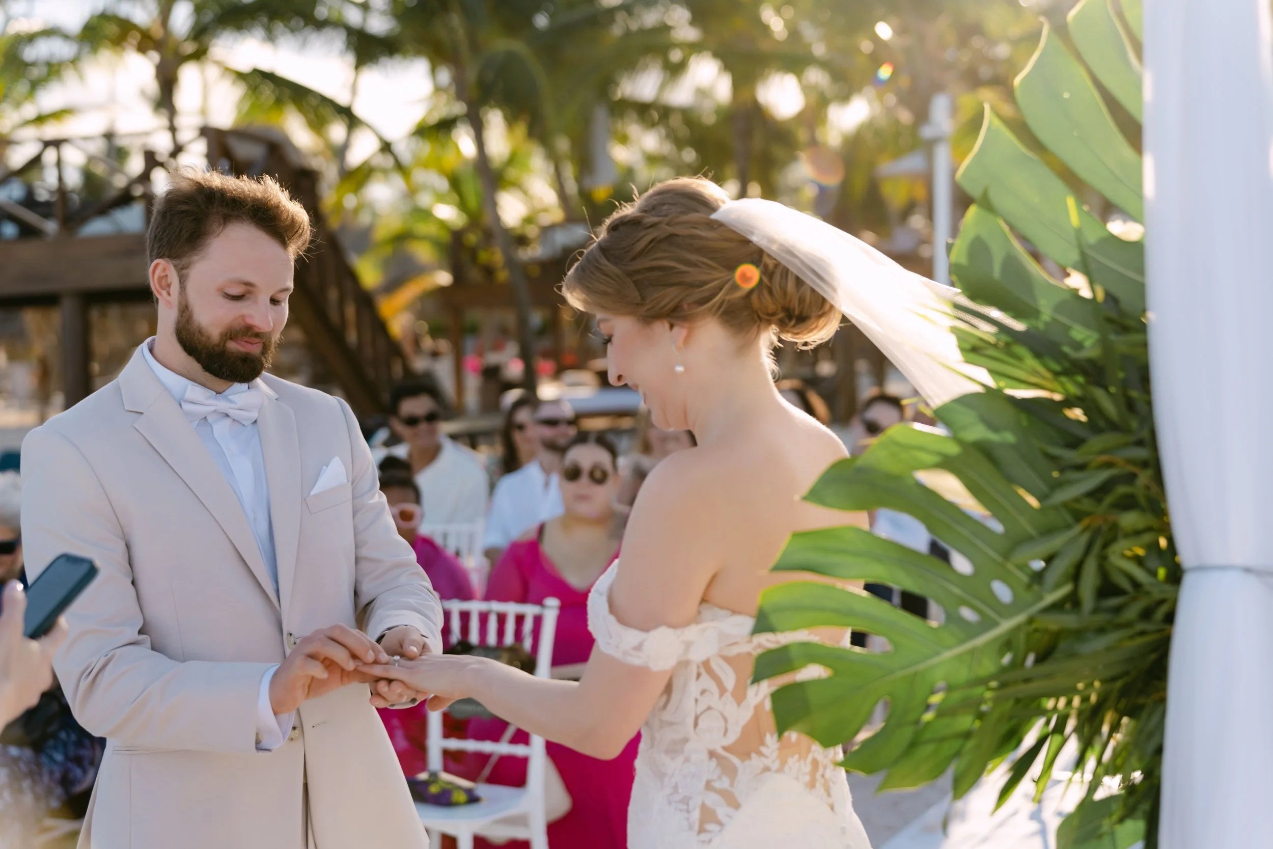 Beach wedding ceremony at Dreams Royal Beach Punta Cana