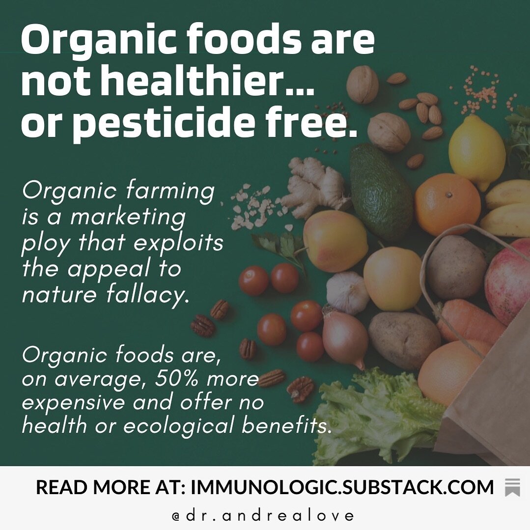 As a biomedical scientist, it never fails to annoy that the term &lsquo;organic&rsquo; has been co-opted to spread misinformation. The term organic in chemistry has a VERY different meaning than it&rsquo;s use for consumer products.

But since the EW