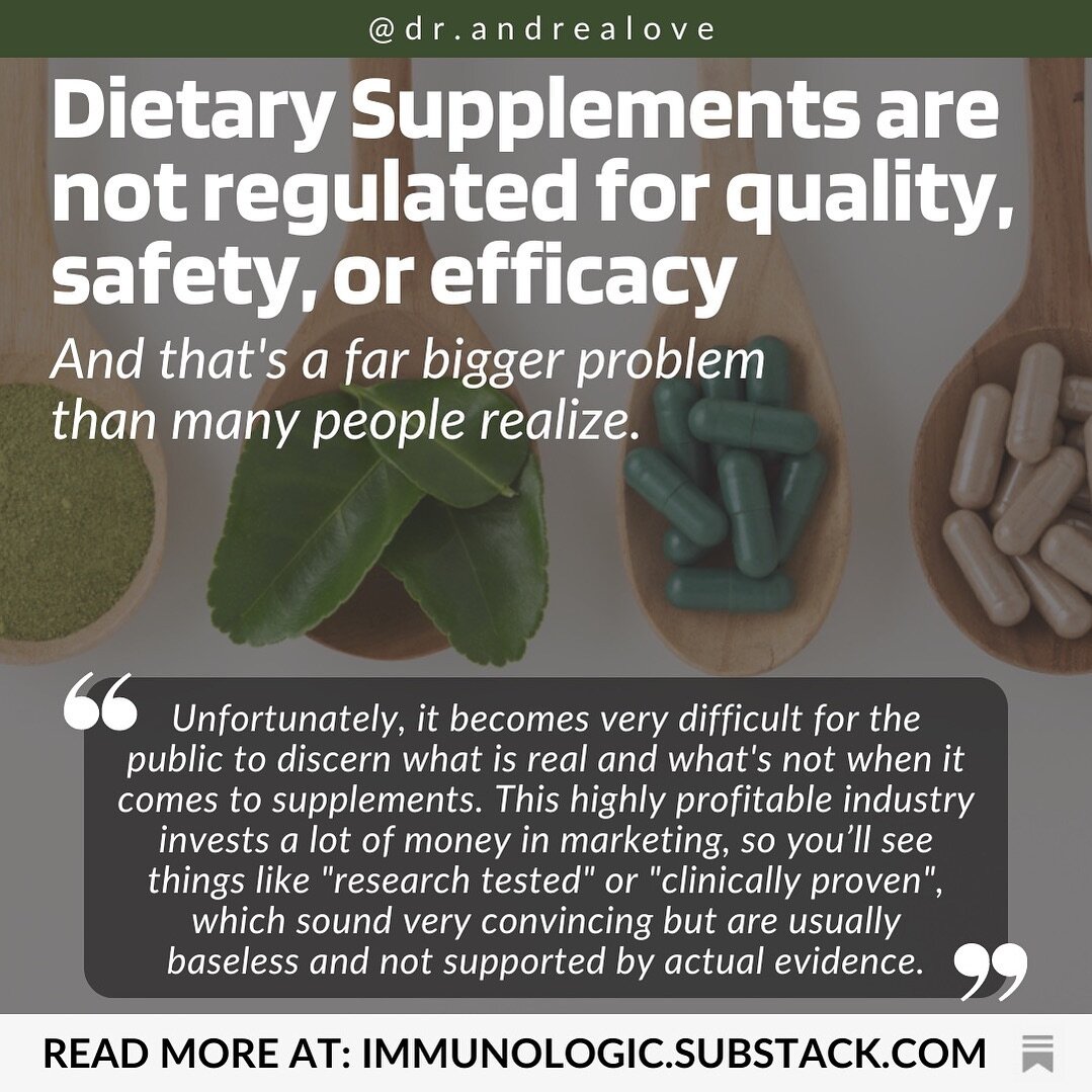 In the US alone, the dietary supplement industry is currently valued at $159 BILLION dollars and projected to grow 9.1% year over year.

The problem? This unregulated industry exploits consumer&rsquo;s desire for control over their health. 
Dietary s