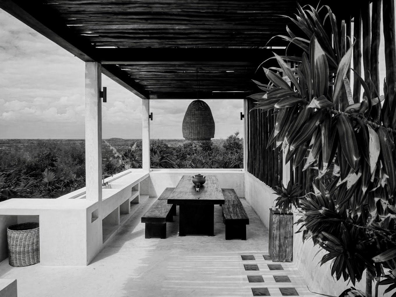 Rooftop at Tulum Tree House.