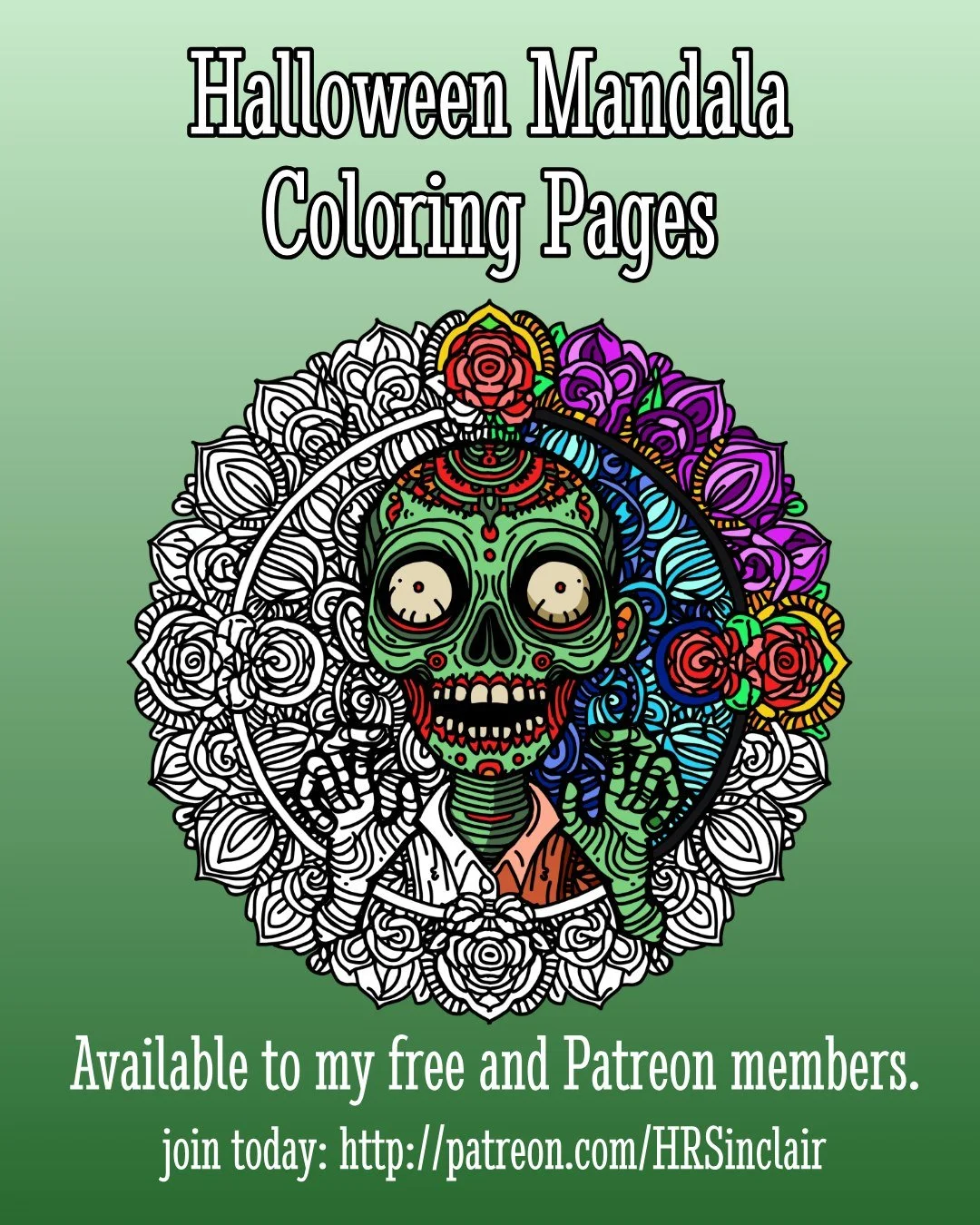 Free Halloween Coloring Pages at my Patreon
Available to free members!
Patreon.com/HRSinclair