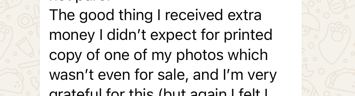 Money I could not have seen coming. Practising my gratitude for sure.