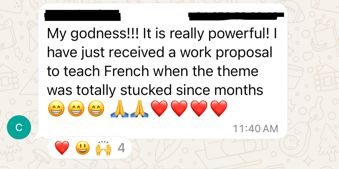 A work proposal appearing after being totally stuck for months.