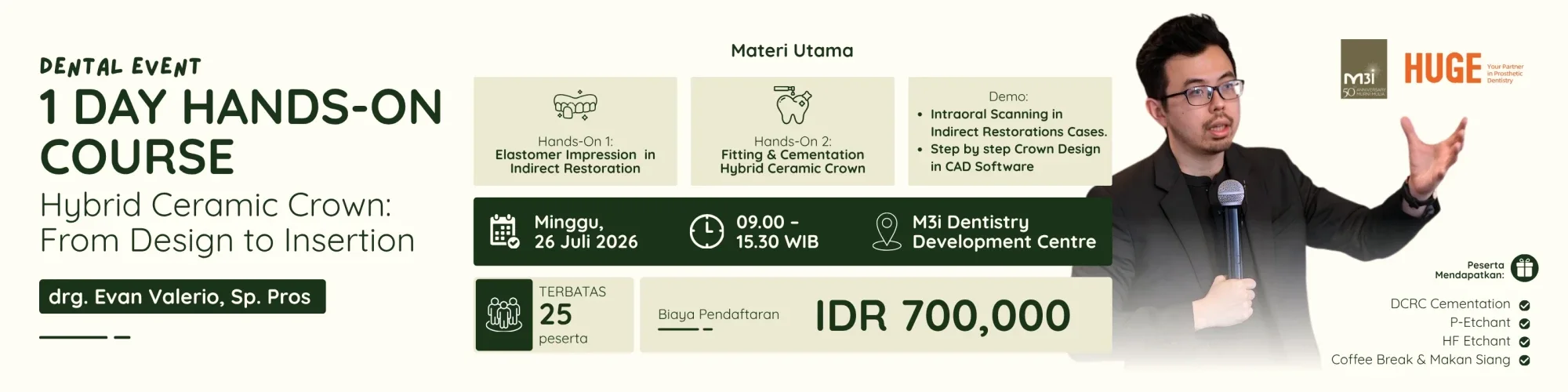 Hands-On Hybrid Ceramic Crown Bersama drg. Evan Valerio