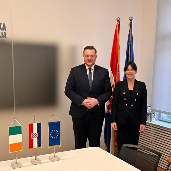 Last stop of the week in Croatia meeting Minister for Finance Marko Primorac. I&rsquo;m delighted to be able to make these connections in person to promote Ireland&rsquo;s bid to host the new AMLA HQ in Dublin.

#finance #croatia #ireland #AMLA #AMLA