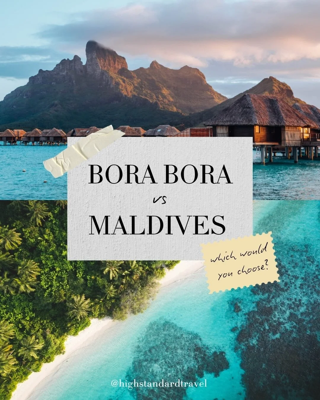 The ultimate luxury showdown: Are you team Bora Bora or team Maldives? 🌴

#borabora #maldives #luxurytravel #honeymoon #traveltips