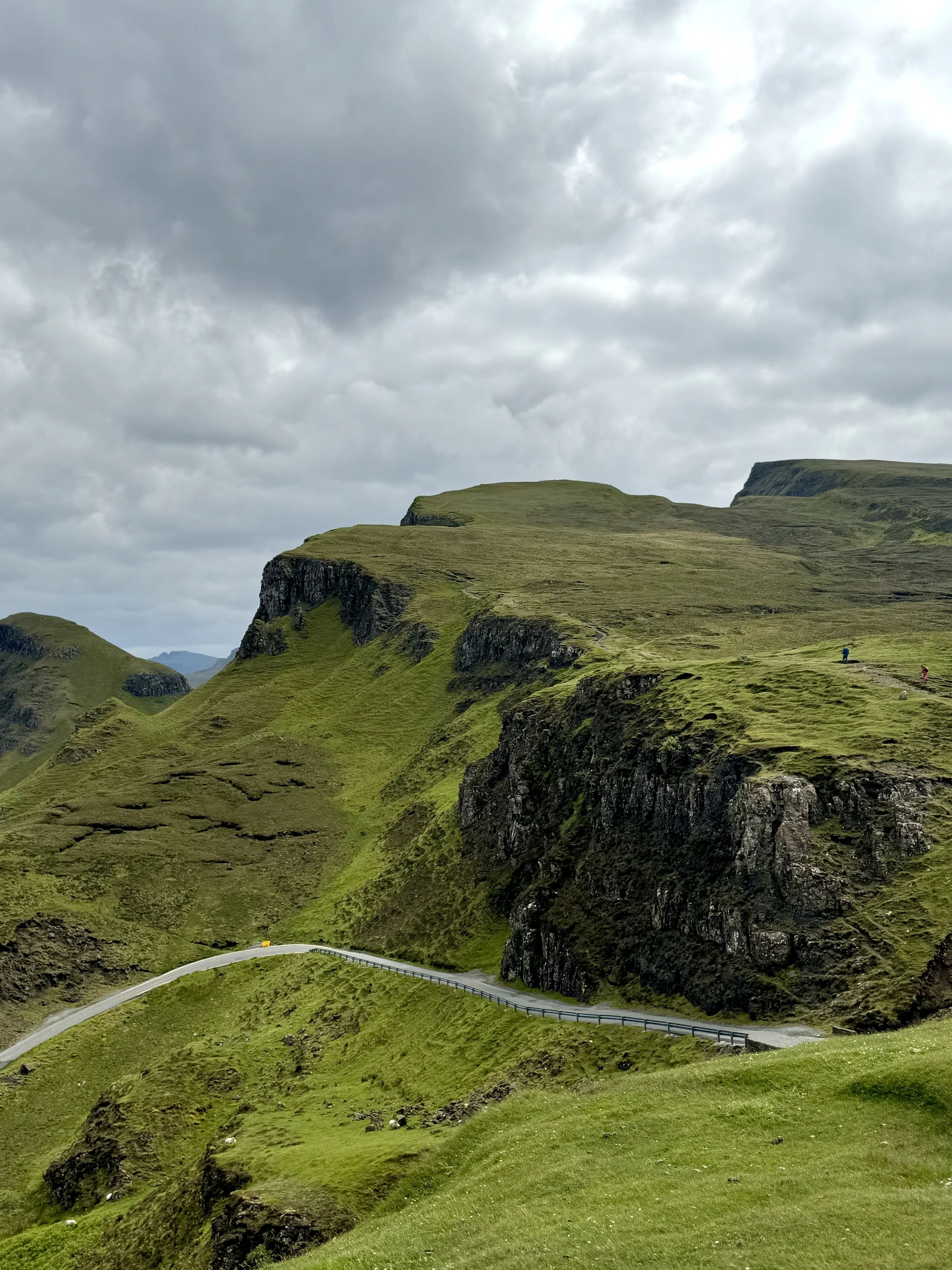 Rolling green hills in Isle of Skye, Scotland