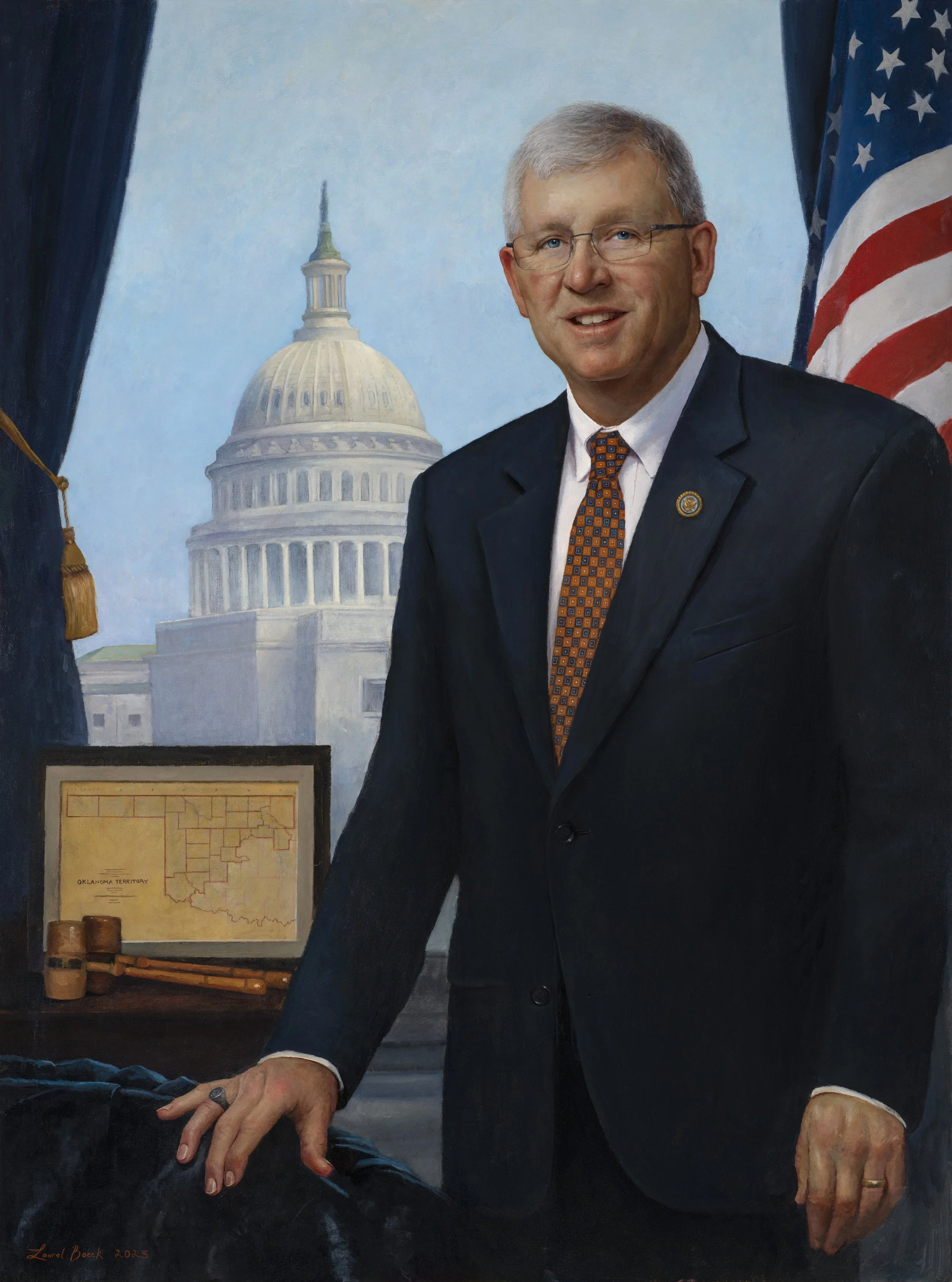 Congressman Frank Lucas
Chairman Science, Space, & Tech Committee, 37" x 50".  