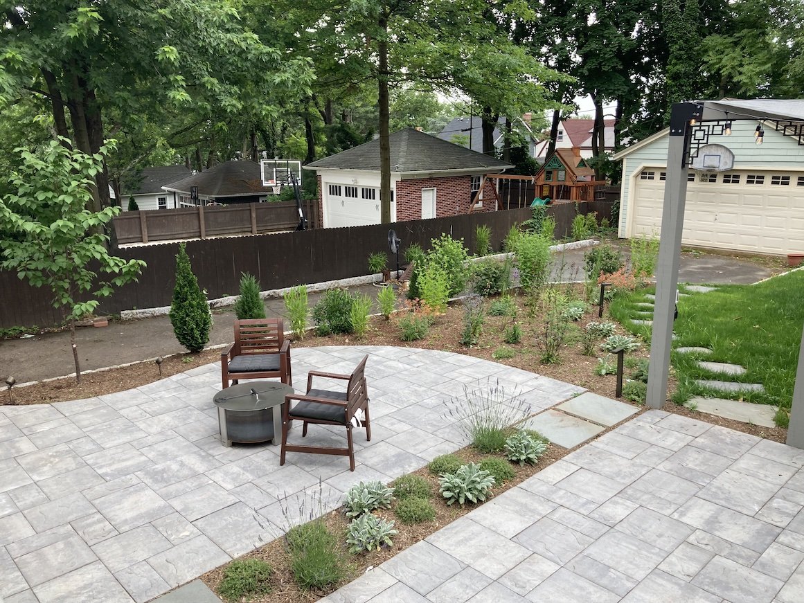 Patio project for northern nj home with pavers and landscaping.jpg