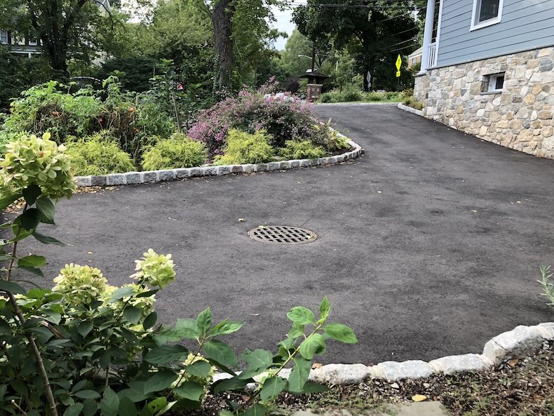 Driveway with drainage and landscaping for maplewood nj home.jpg