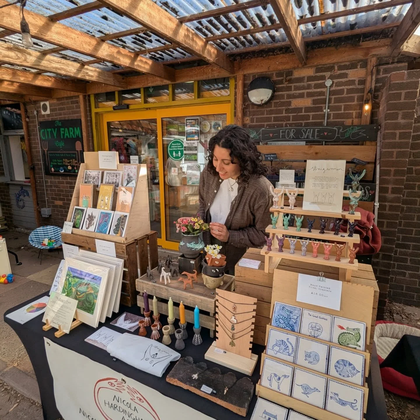 Thank you so much to everyone who stopped by my stall at @windmill_hill_market 💛 It was such a joy to meet you all and chat about mine and my late Grandmas work. 🐉