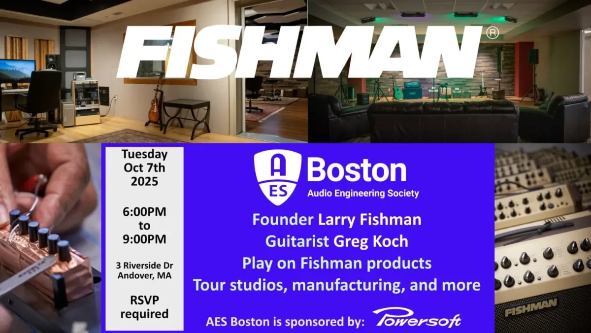 Evening of Music and Audio at Fishman Transducers