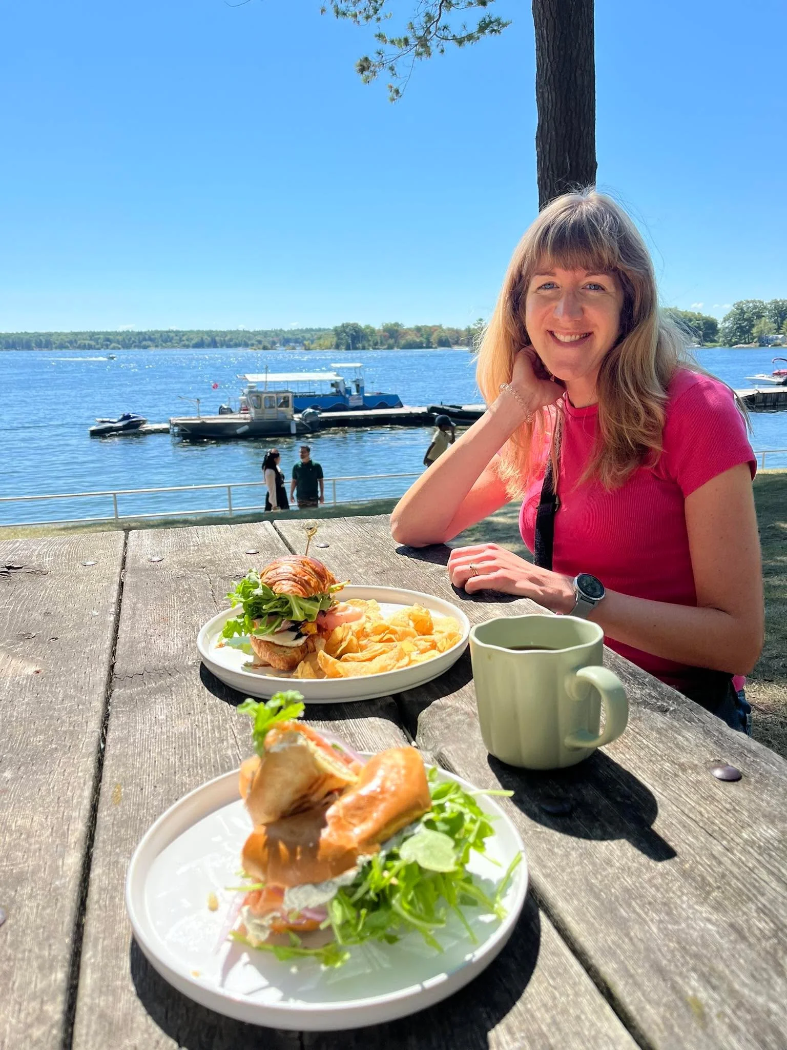 Picked up @sarahwixonturcott yesterday in Toronto as we begin our grand Canadian road trip to celebrate our love. 🥰 We are cruising the scenic northern shore of Lake Ontario and the St Lawrence River up to Montreal for a week. I’m so lucky to