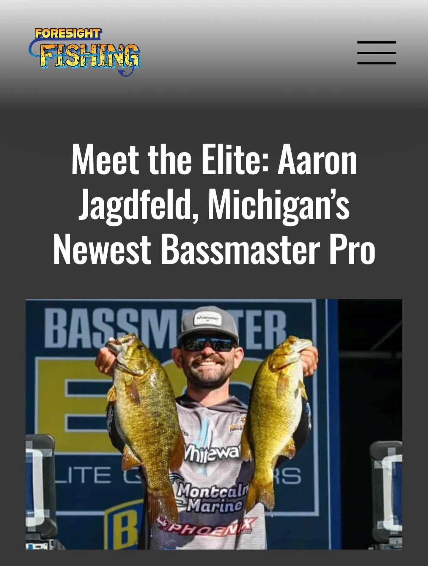 🚨 NEW ARTICLE 🚨 Have you heard about the new guy?! The Great Lakes state has a new face fishing the Bassmaster Elite Series in this incoming rookie class. Meet @aaronjfishing, a Lake St Clair local and Adrian College Alum who brings a fierce compet