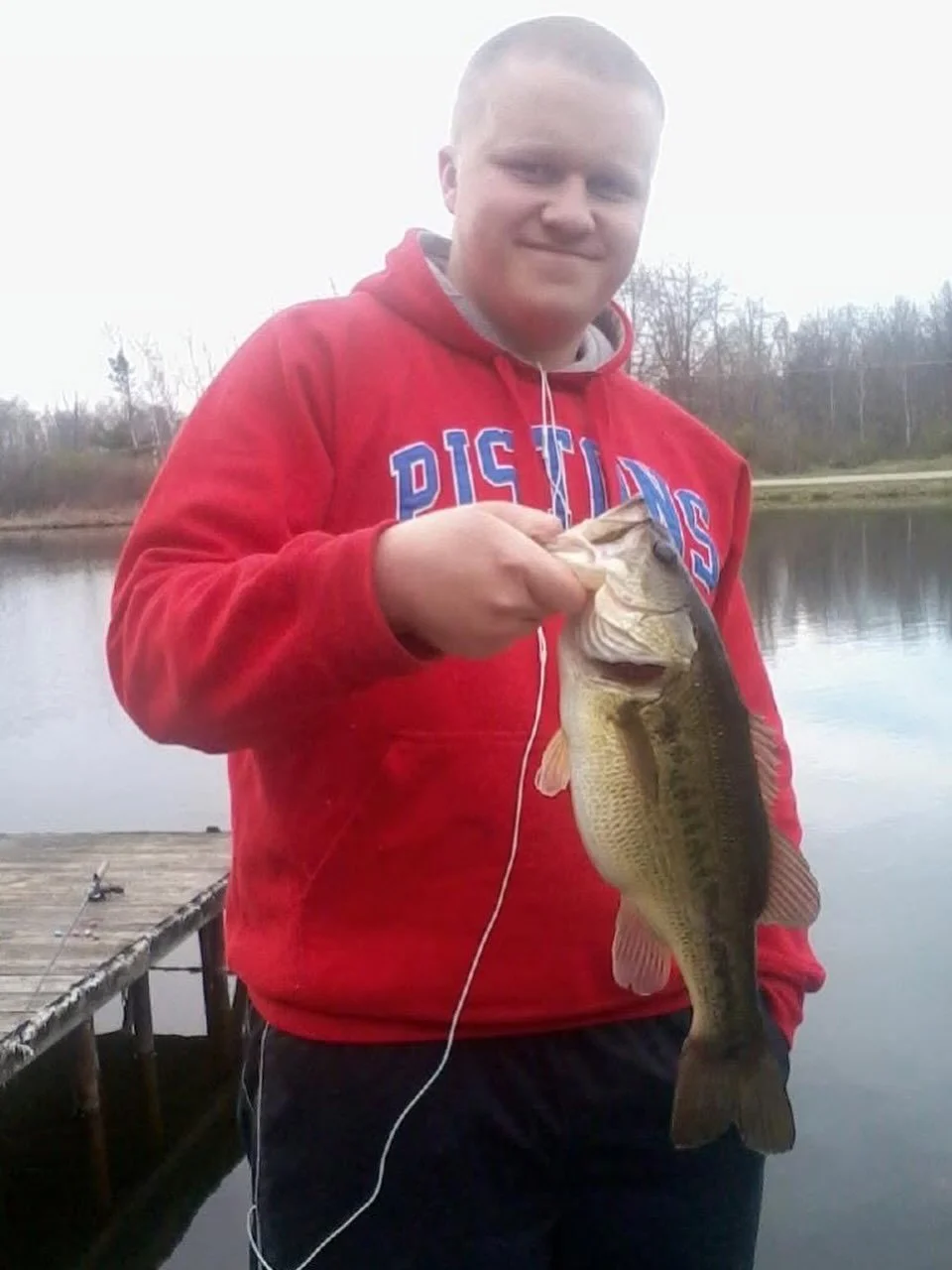 (2012) With the Pistons starting their playoff run, here&rsquo;s a flashback to 14 years ago. I was playing around with jig styles around lily pad roots in the early season. Peep the Easter chocolate on the dock. I always brought a handful of treats 