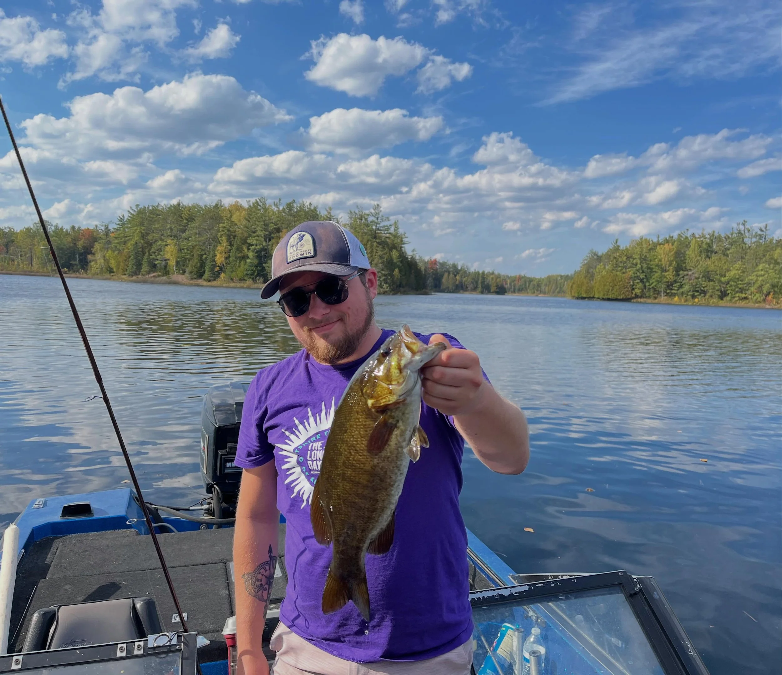 Happy birthday, Sam!! 🎂 🥳 I remember this was the most beautiful smallmouth I&rsquo;ve ever seen and it was in a place I was not expecting😆 here&rsquo;s to another great year of life and adventure! 🏔️ 🥾 🌳 @another_sad_traveler @s.t.venema.writi