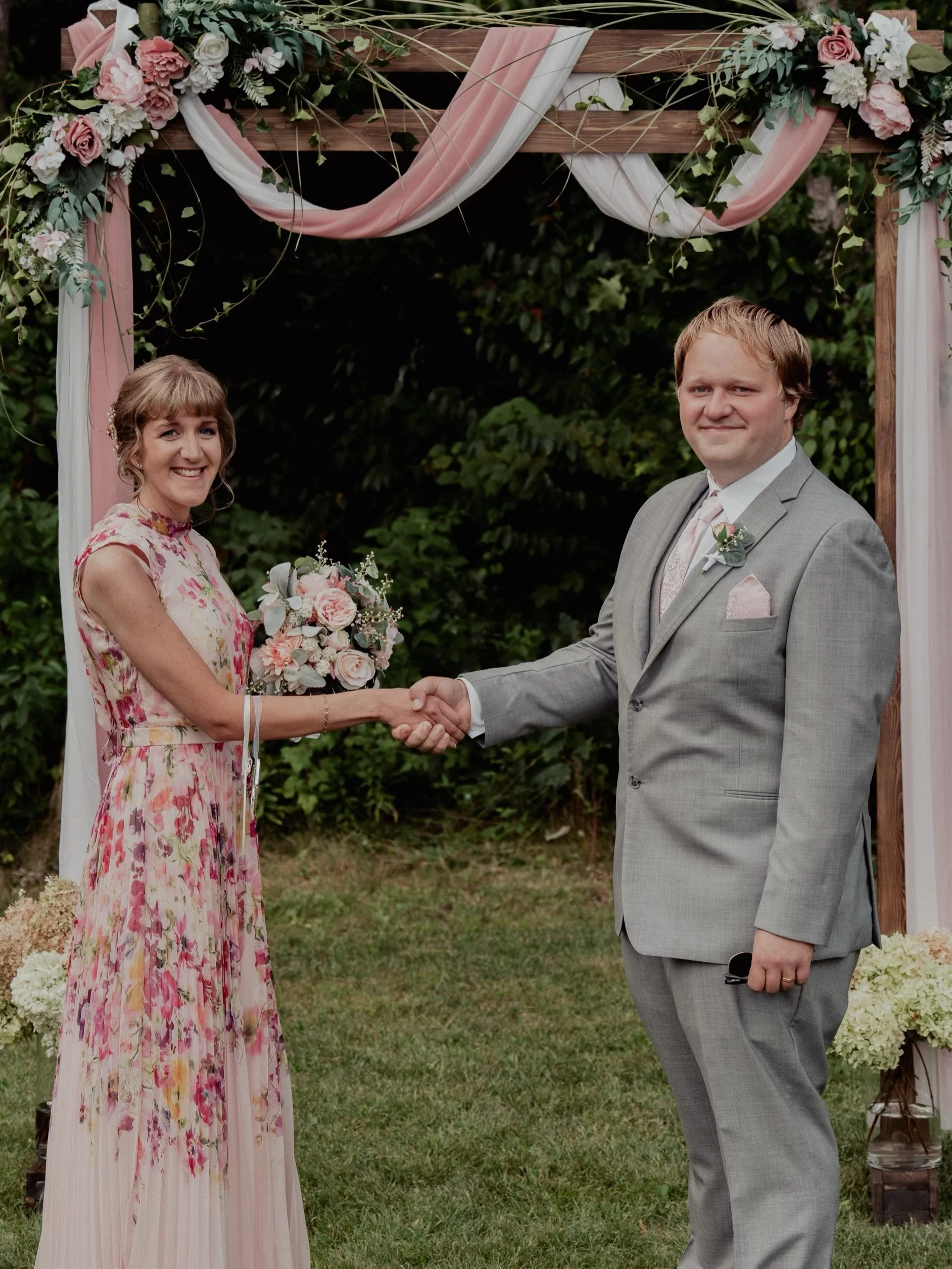 I wanted that handshake to last forever. HAPPY ANNIVERSARY, @sarahwixonturcott! ❤️ 💍 🥰 💝 Loving you and being your husband is the greatest thing about my life. You are my treasure I will honor and cherish until the end of time.