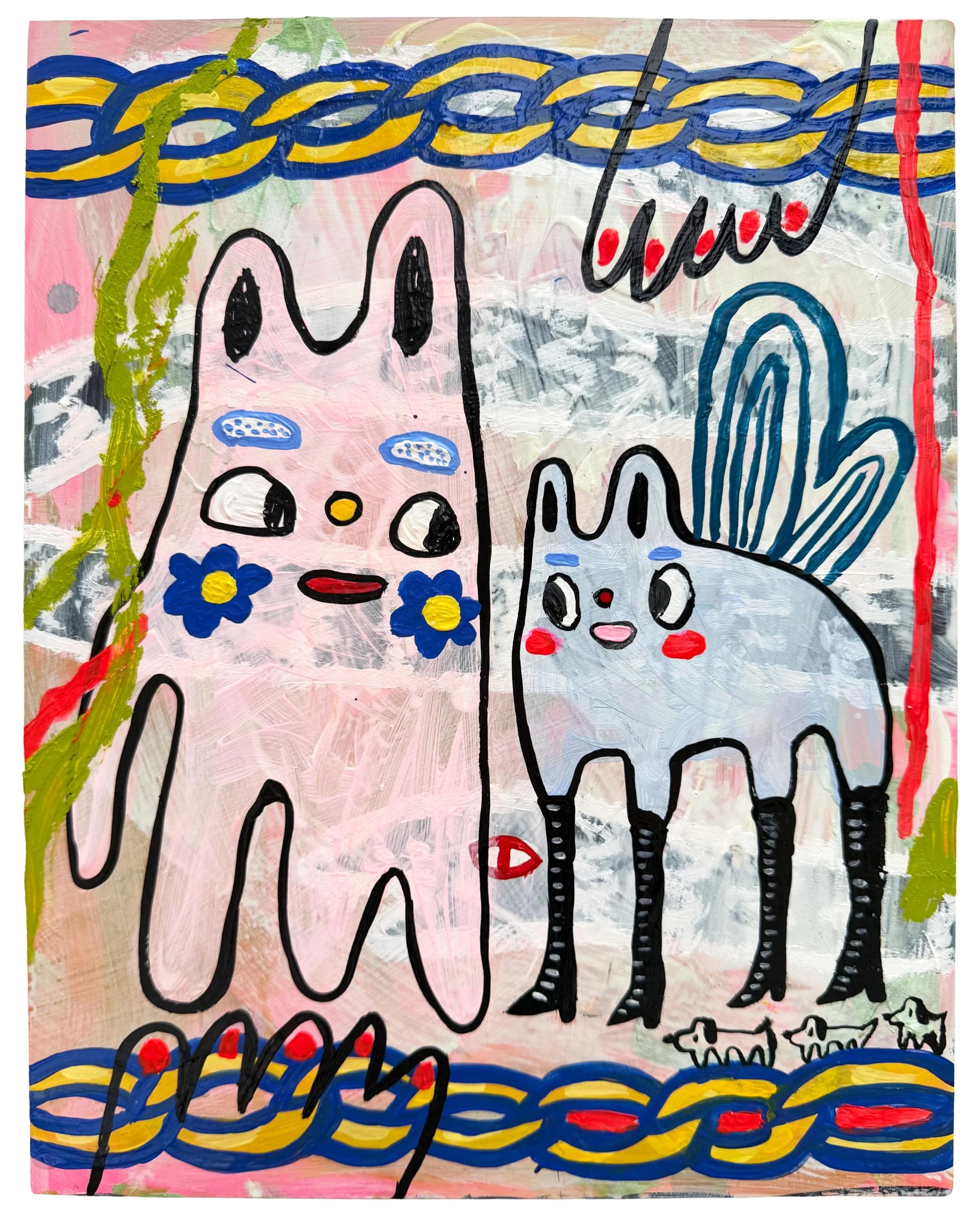 There’s a Serpent Behind Us! | Acrylic and Oil on Wood | 11 x 14 inches | 2026