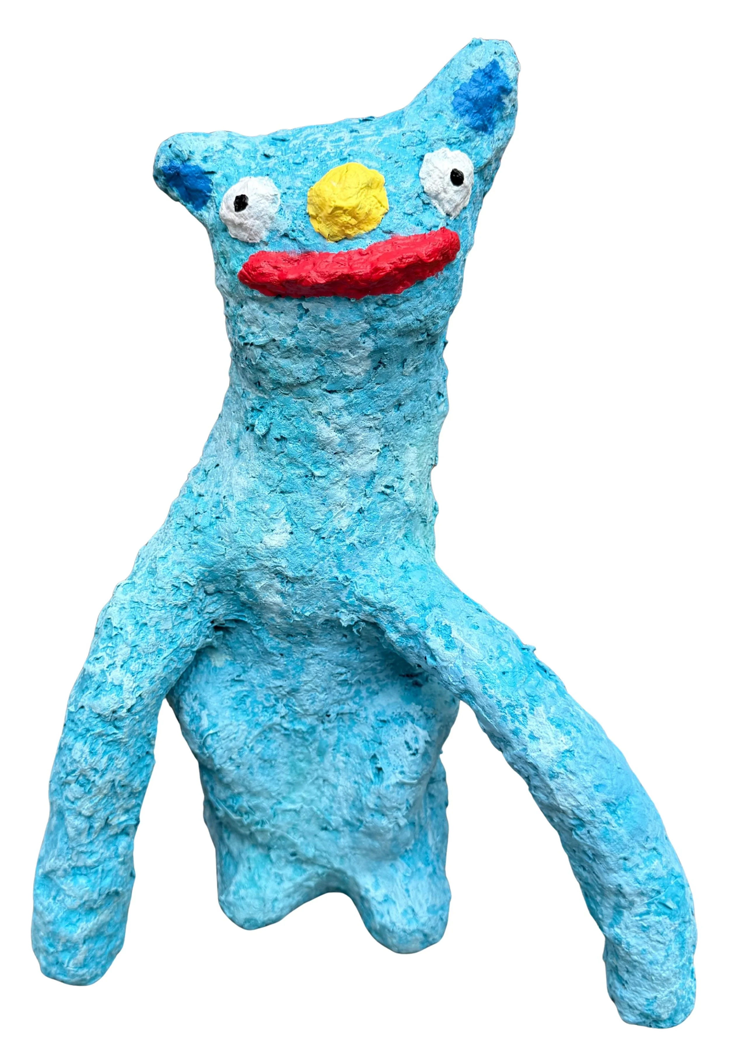 Claude
Acrylic and Spray Paint on Paper Pulp, Wire, and Plastic Bottle

2026