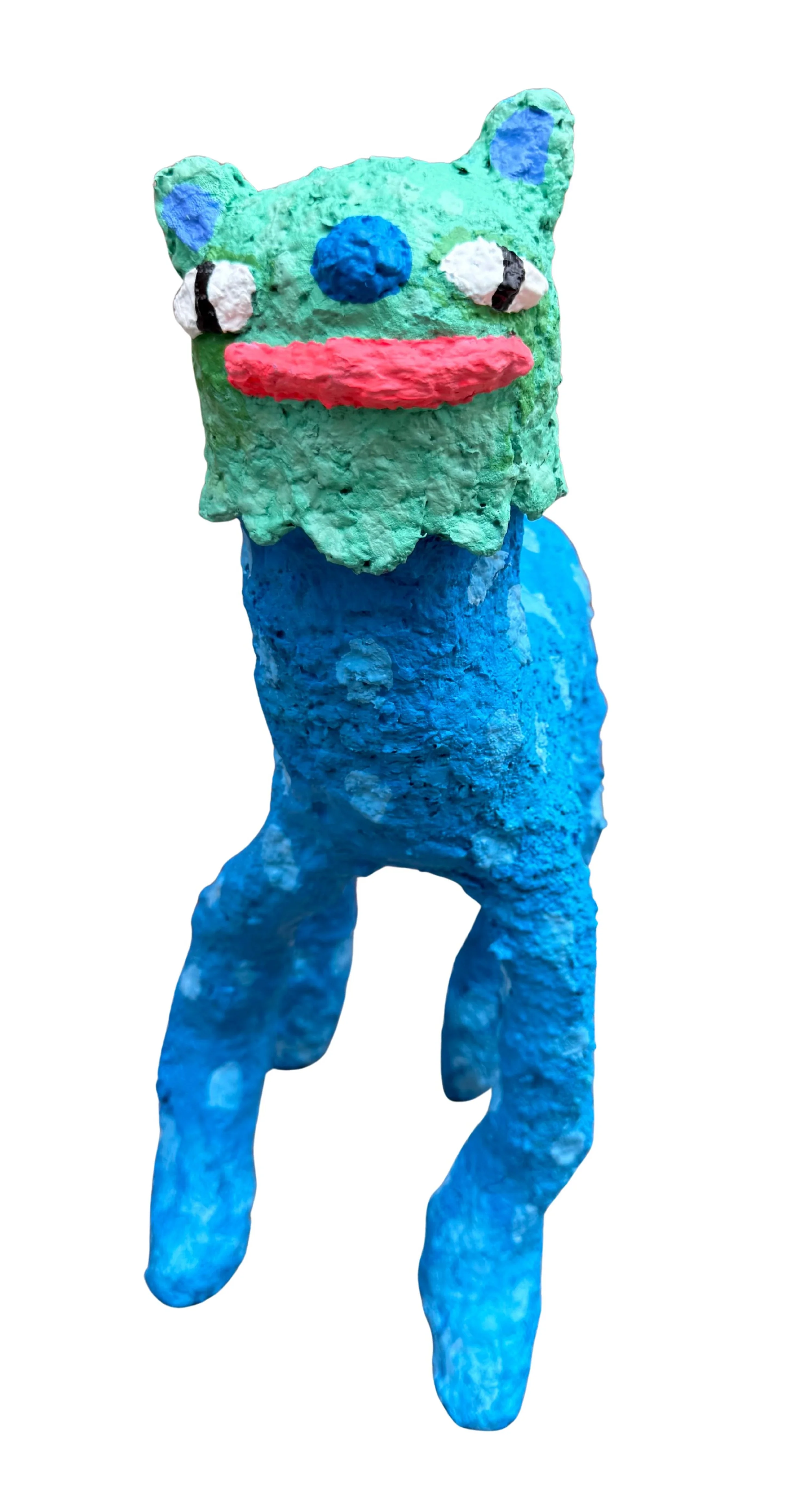 Roscoe
Acrylic and Spray Paint on Paper Pulp, Wire, and Plastic Bottle

2026
