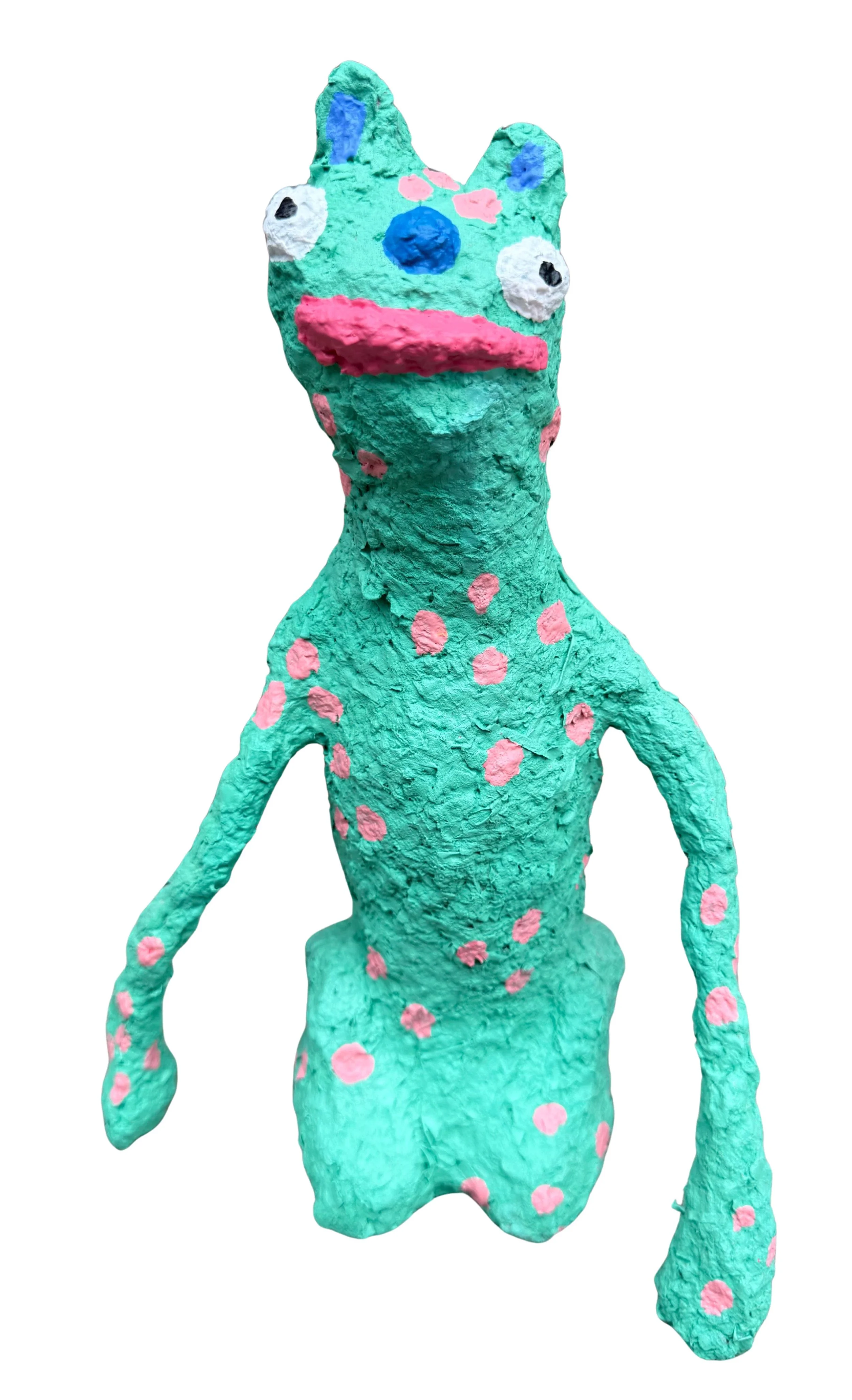 Beth
Acrylic and Spray Paint on Paper Pulp, Wire, and Plastic Bottle

2026