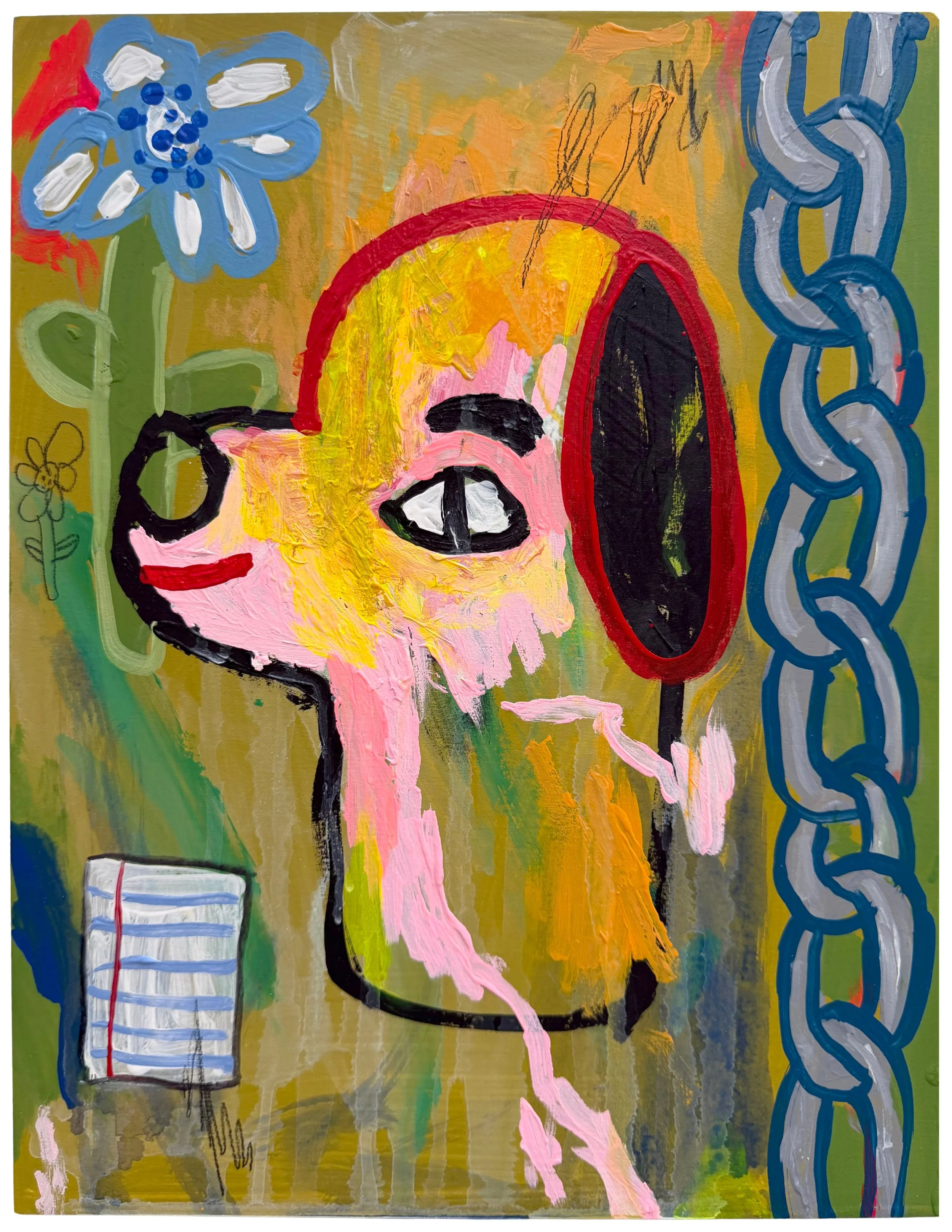 Blank Page | Acrylic and Graphite on Wood | 11 x 14 inches | 2026