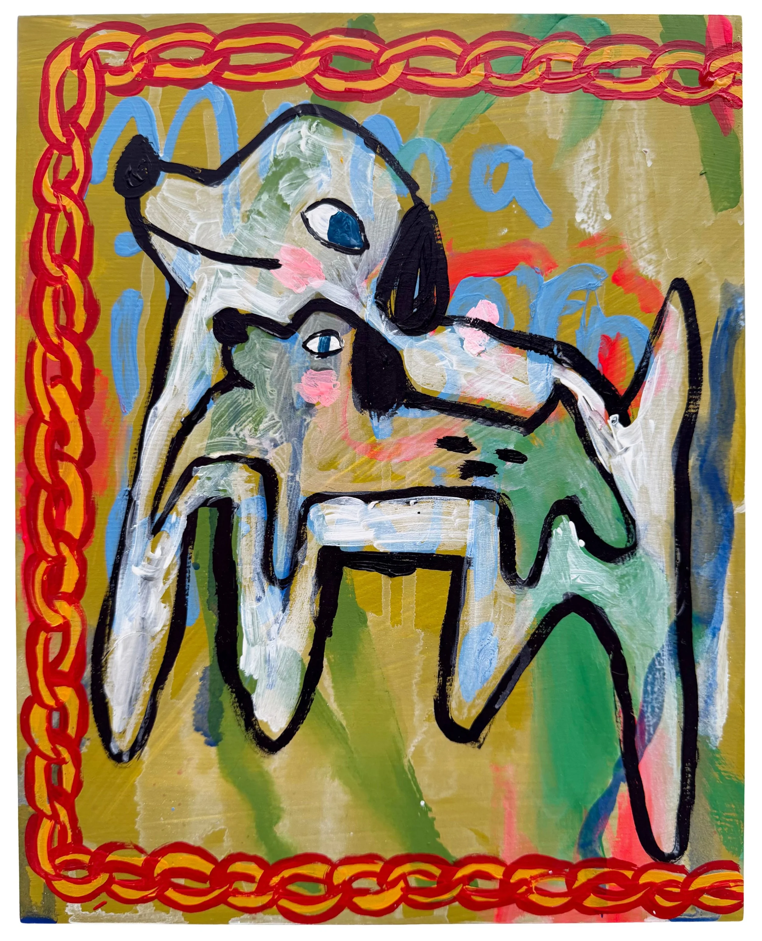 Mama I’m Born Now | Acrylic on Wood | 11 x 14 inches | 2026
