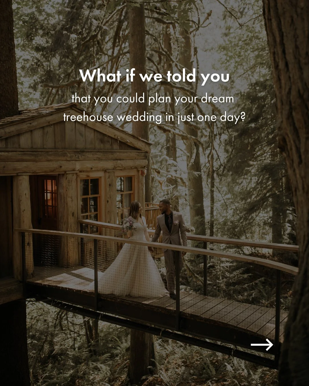 You&rsquo;re invited: Our fully styled wedding experience 🌲✨⁠
⁠
For the first time ever, Treehouse Point is fully staging our iconic wedding locations, inviting you to experience your future &ldquo;I do&rdquo; during our Wedding Venue Open House on 