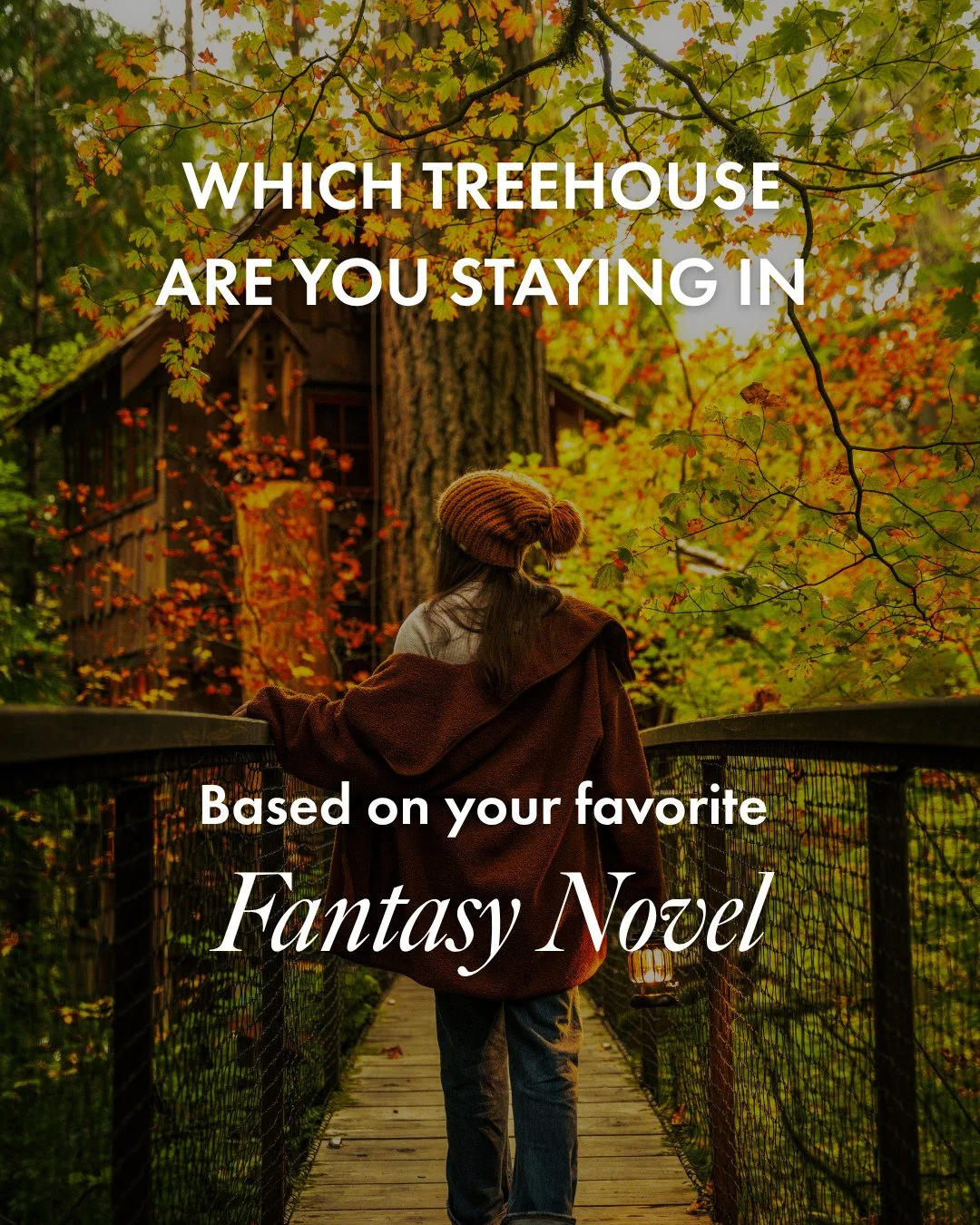Happy World Book Day! 📚️✨️ Our whimsical treehouse forest, with seven one-of-a-kind treehouses placed throughout, is often described as the perfect setting for a fantasy novel. ⁠
⁠
Send this to your bookworm besties to find out which treehouse they'